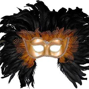 Forum Elaborate Feather Venetian Mask